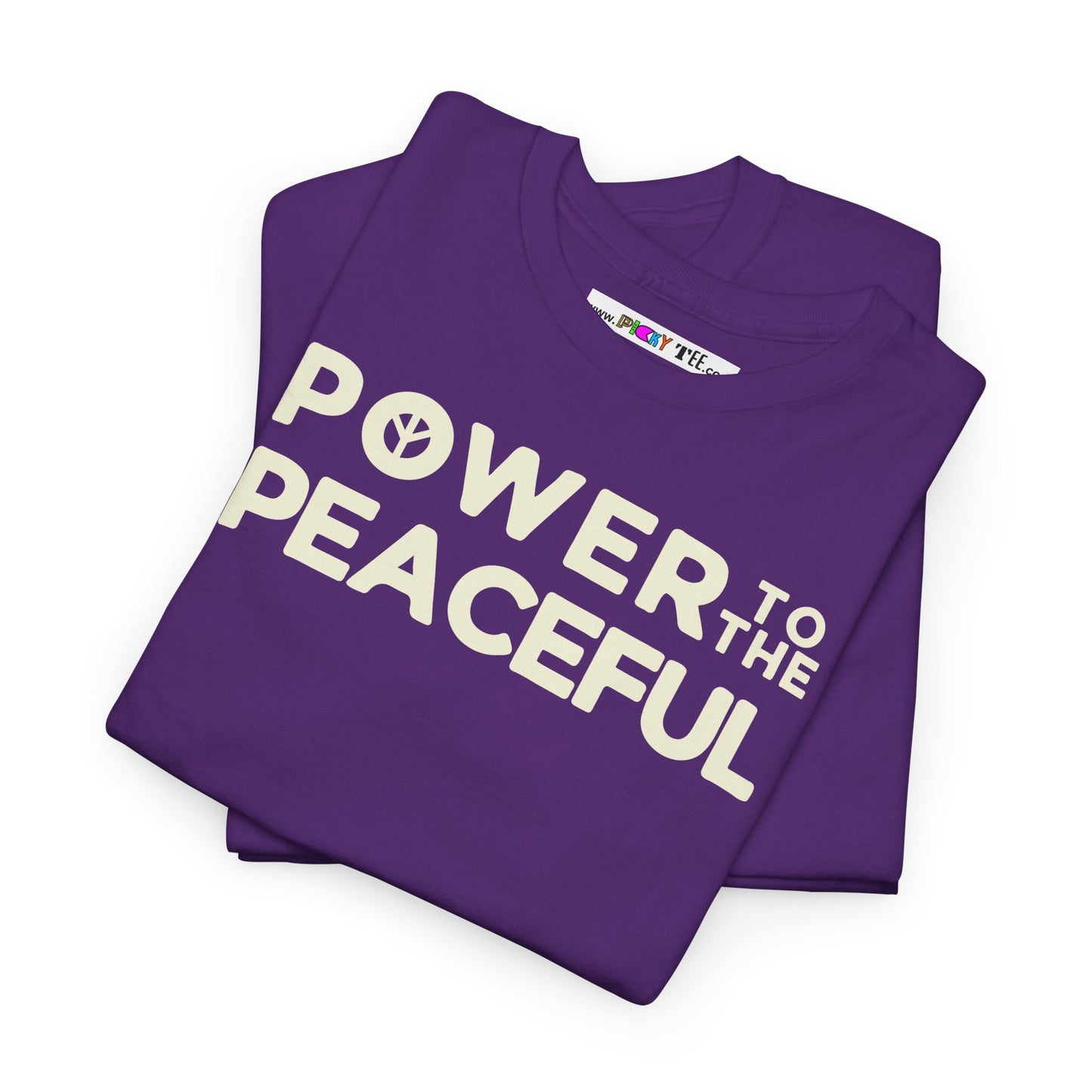 POWER TO THE PEACEFUL Unisex Heavy Cotton Tee