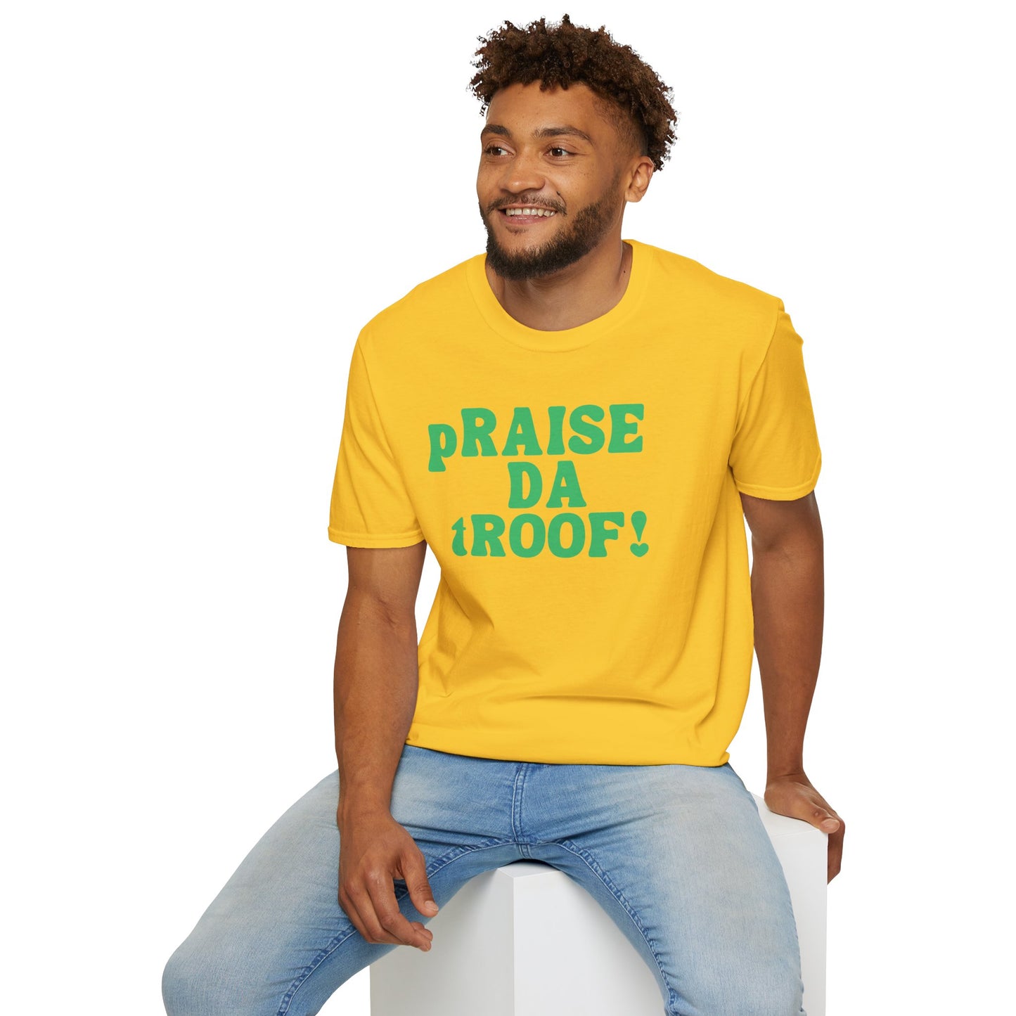 pRAISE DA tROOF Unisex Softstyle 100% Cotton T-Shirt