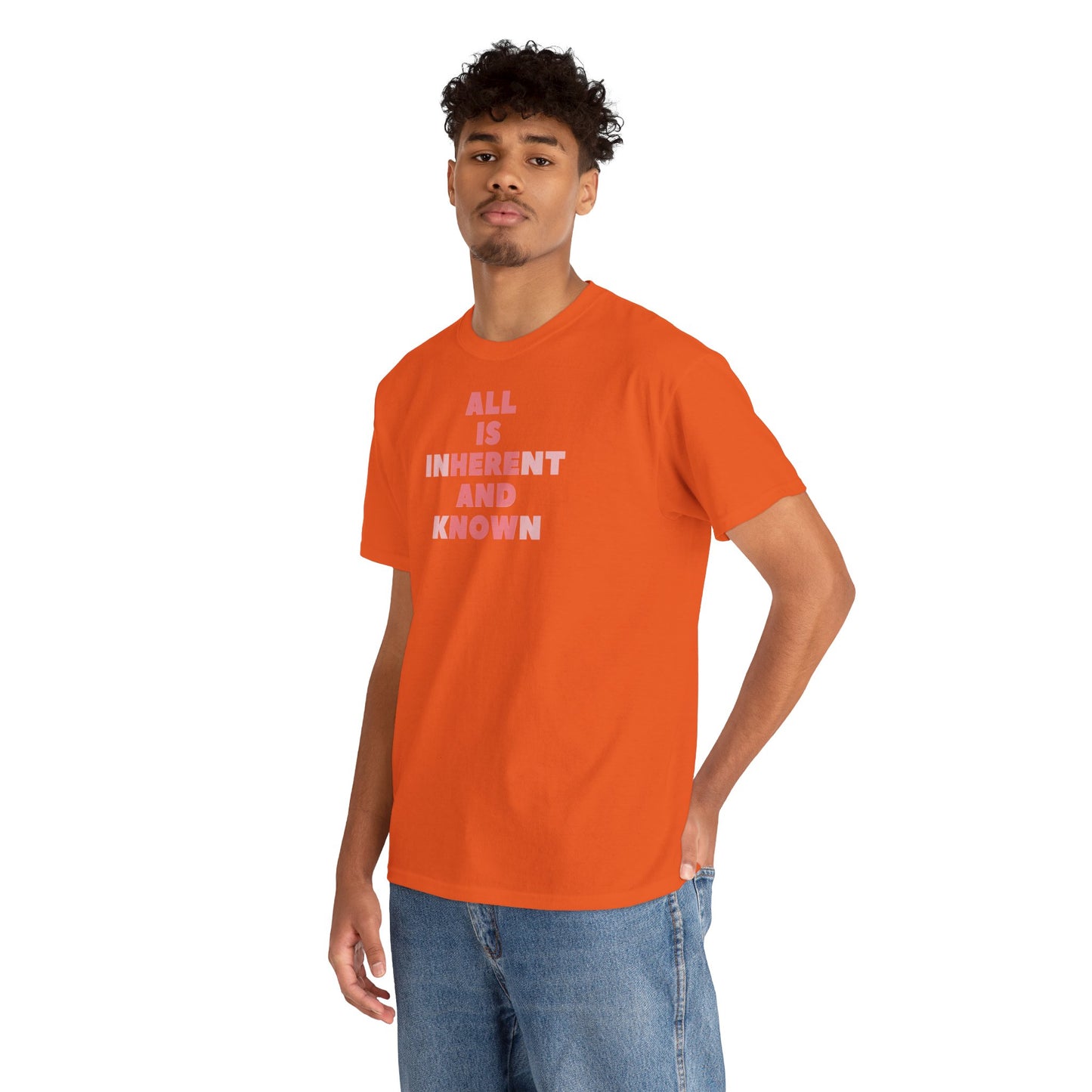 ALL IS INHERENT AND KNOWN Unisex Heavy Cotton Tee