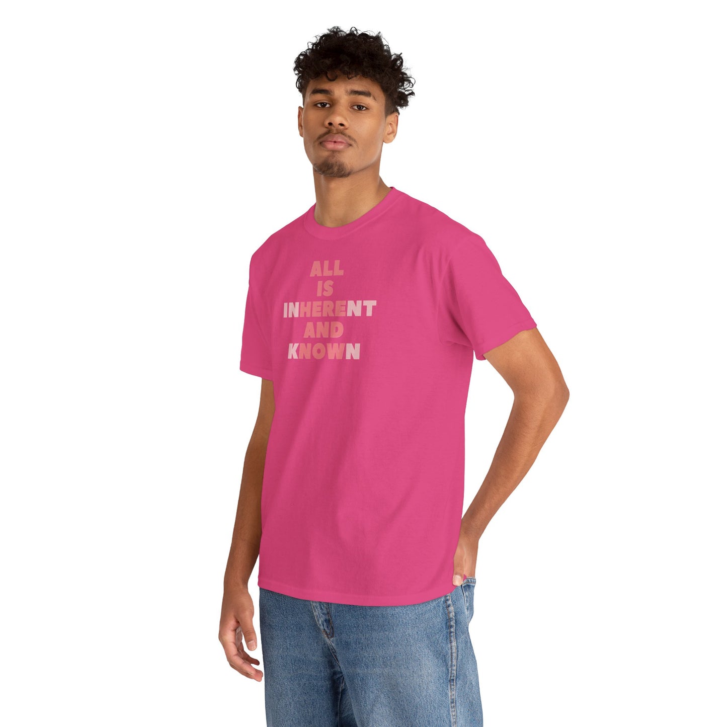 ALL IS INHERENT AND KNOWN Unisex Heavy Cotton Tee