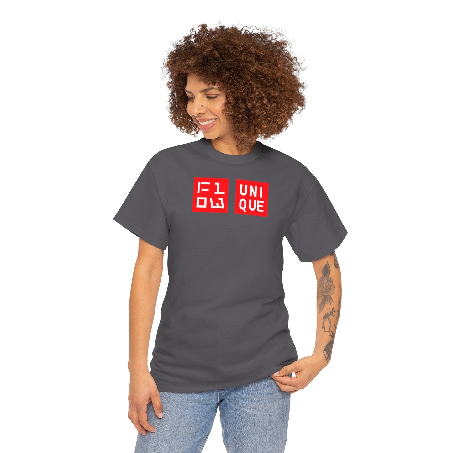 FLOW UNIQUE Unisex Heavy Cotton Tee