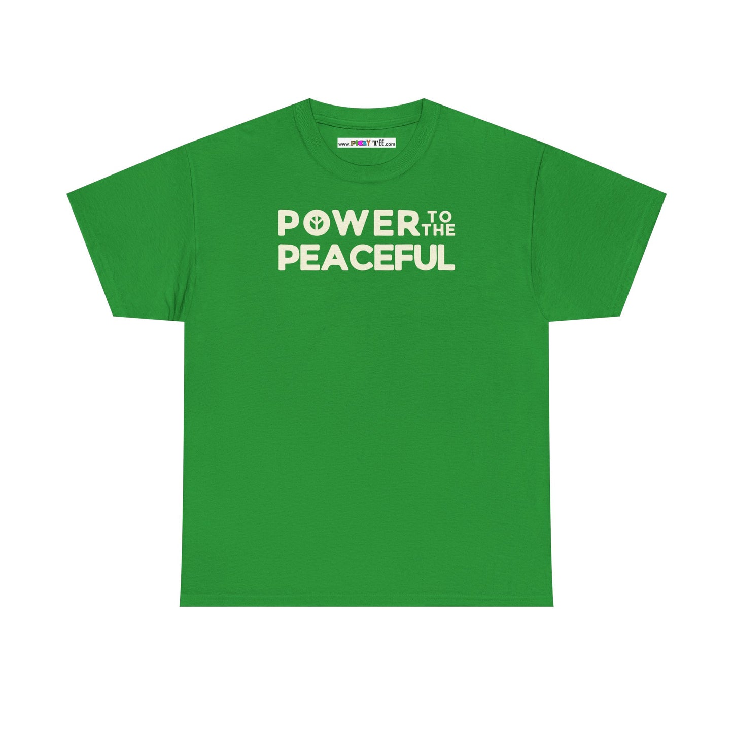 POWER TO THE PEACEFUL Unisex Heavy Cotton Tee