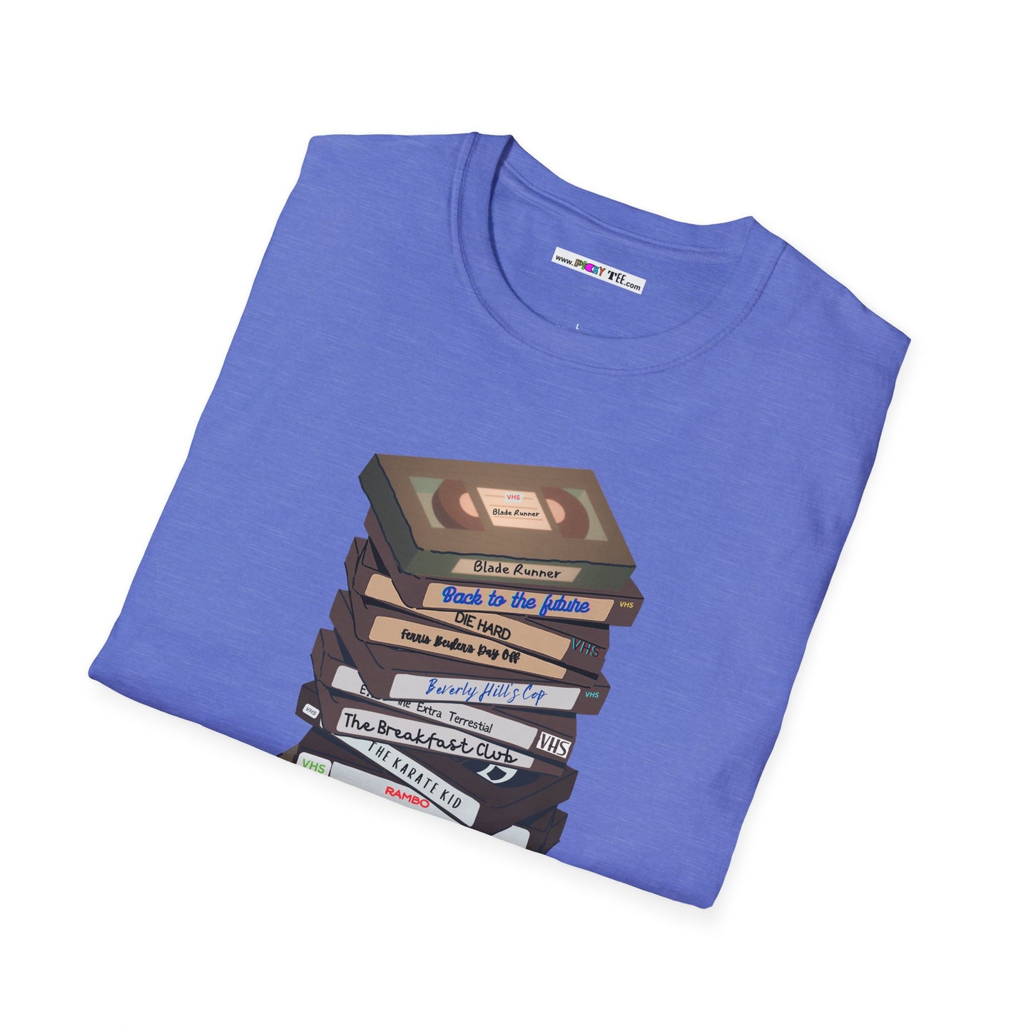 80s VHStack Unisex Softstyle 100% Cotton T-Shirt