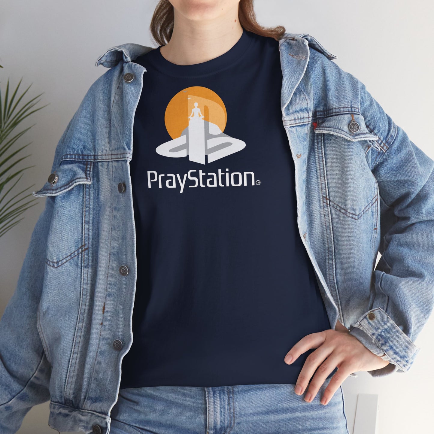 PrayStation Unisex Heavy Cotton Tee