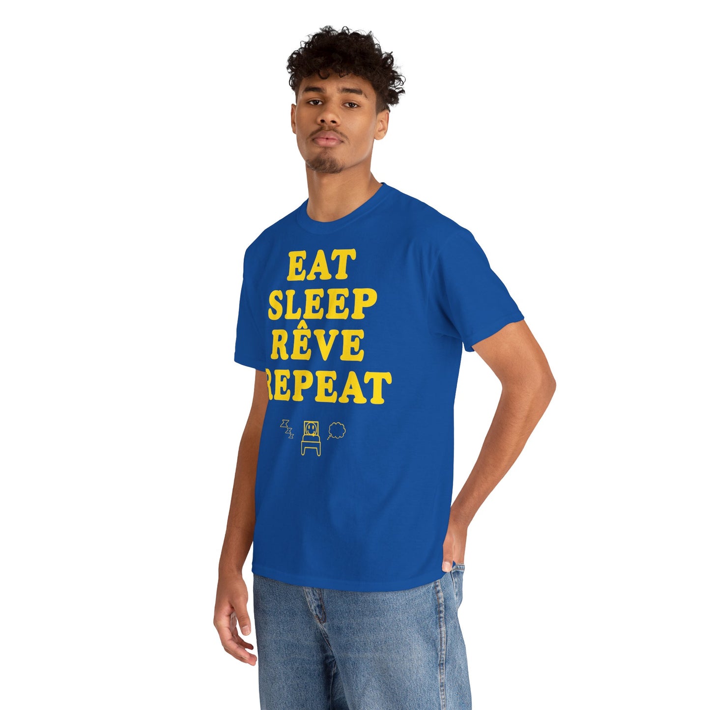EAT SLEEP RÊVE REPEAT Unisex Heavy Cotton Tee
