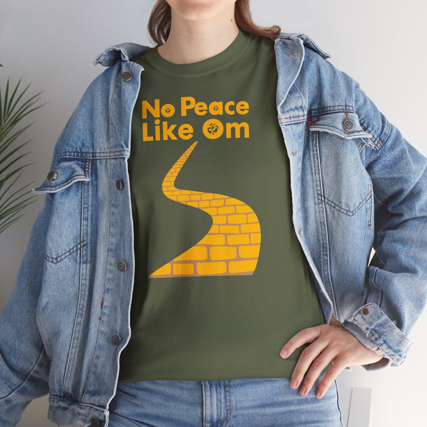 No Peace Like Om Unisex Heavy Cotton Tee