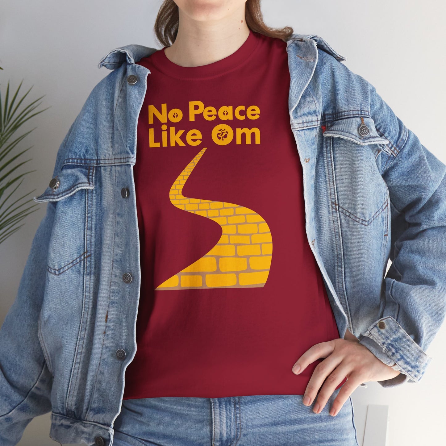 No Peace Like Om Unisex Heavy Cotton Tee