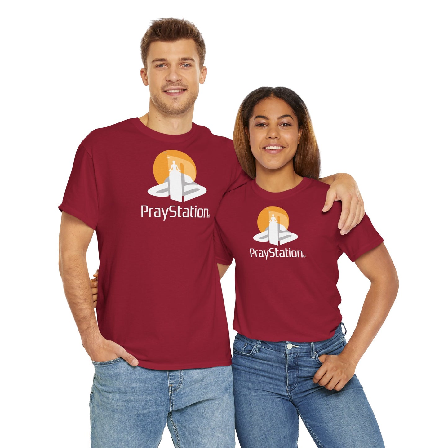 PrayStation Unisex Heavy Cotton Tee