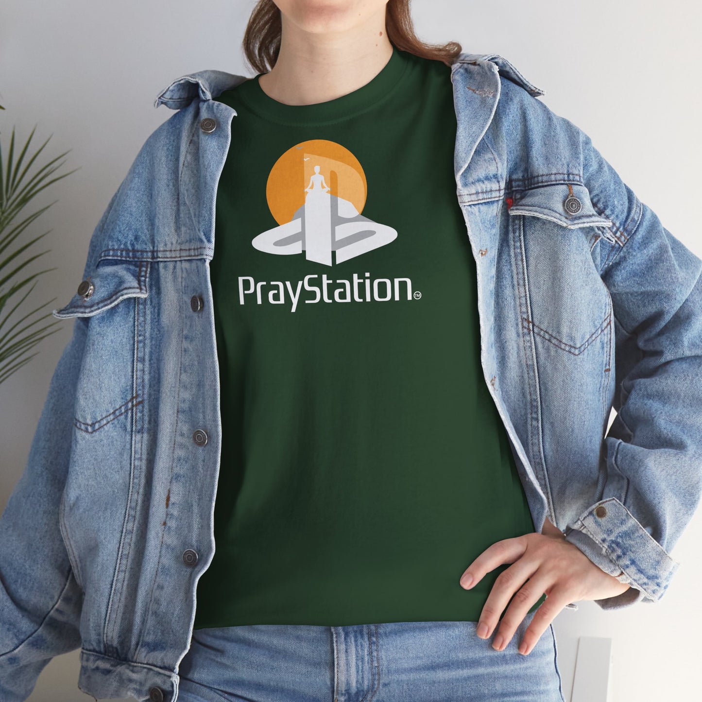 PrayStation Unisex Heavy Cotton Tee