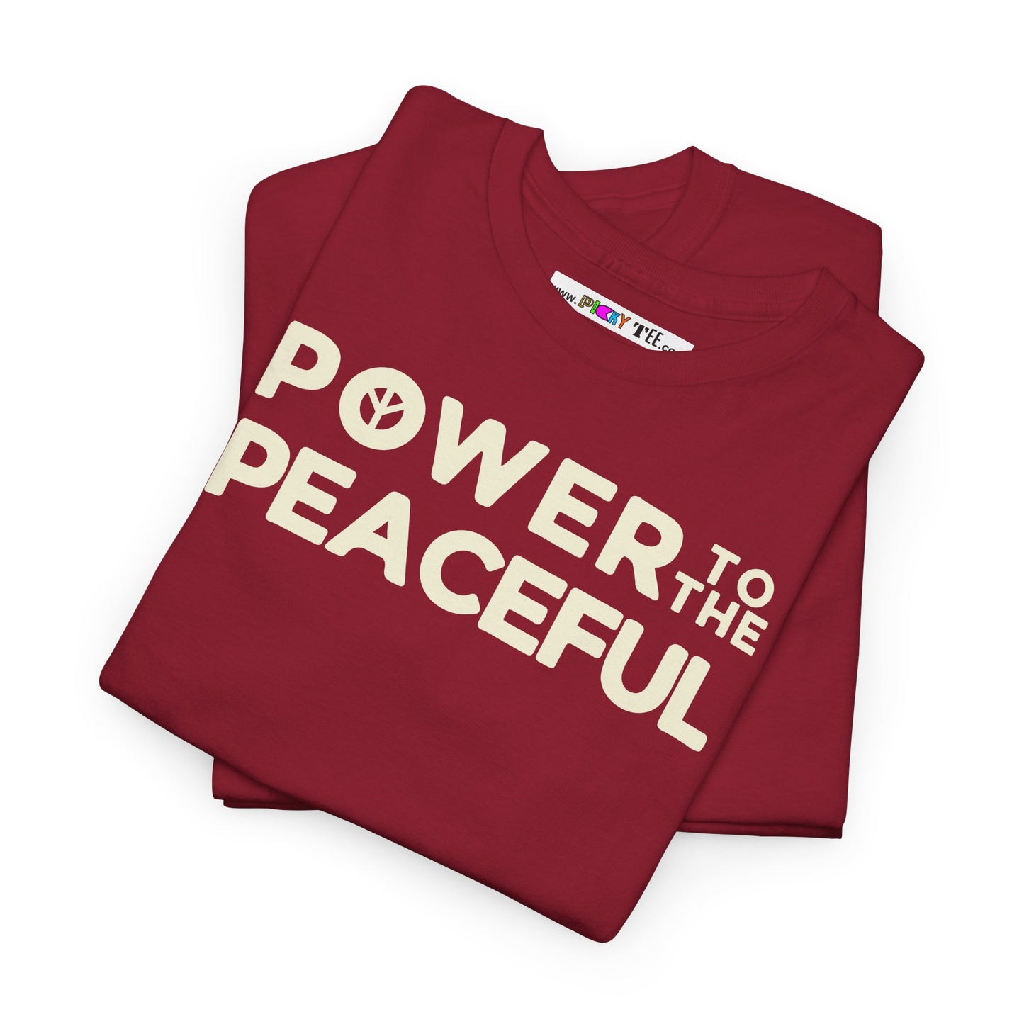 POWER TO THE PEACEFUL Unisex Heavy Cotton Tee