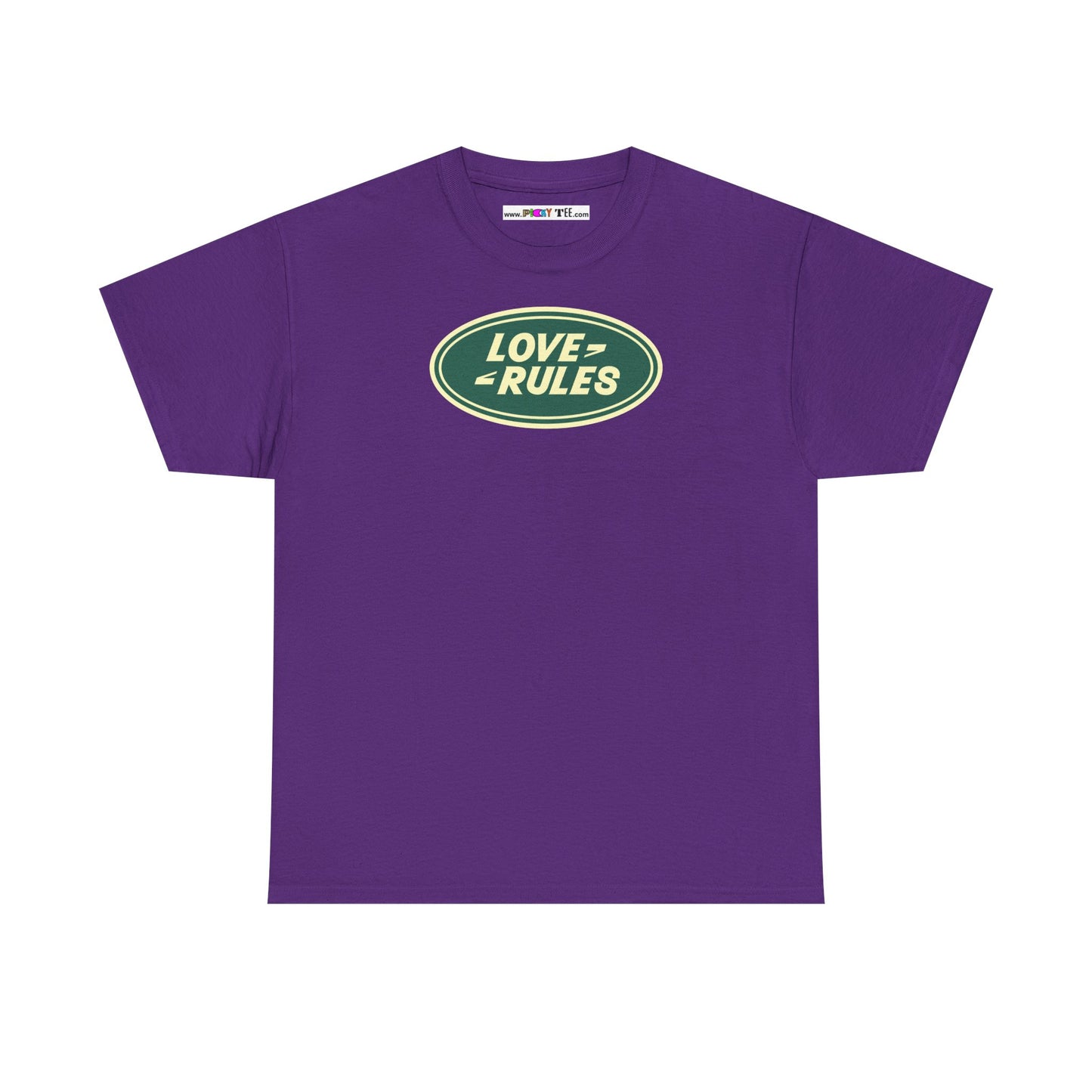LOVE RULES Unisex Heavy Cotton Tee