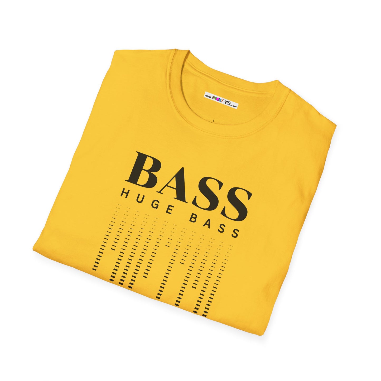 BASS HUGE BASS Unisex Softstyle 100% Cotton T-Shirt