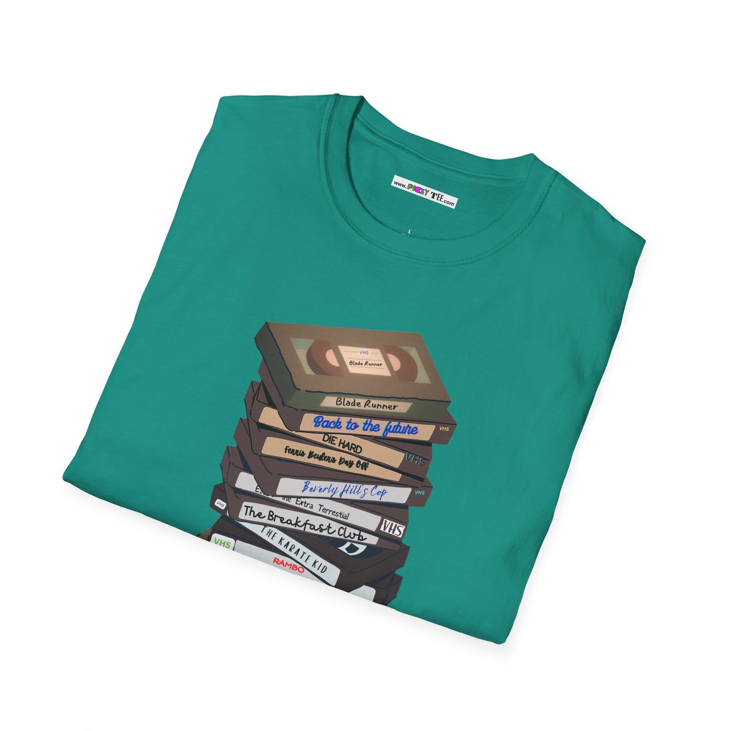 80s VHStack Unisex Softstyle 100% Cotton T-Shirt