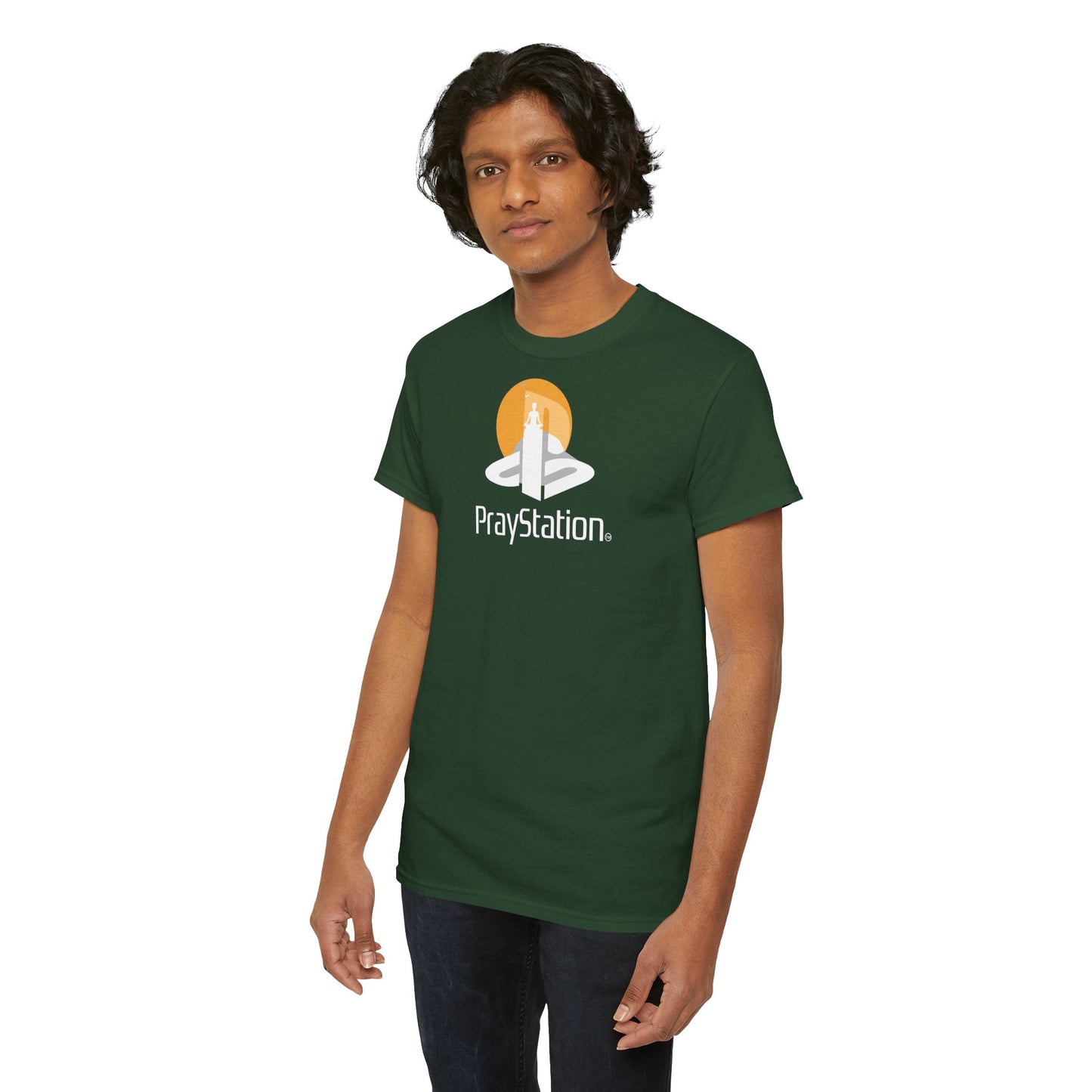 PrayStation Unisex Heavy Cotton Tee