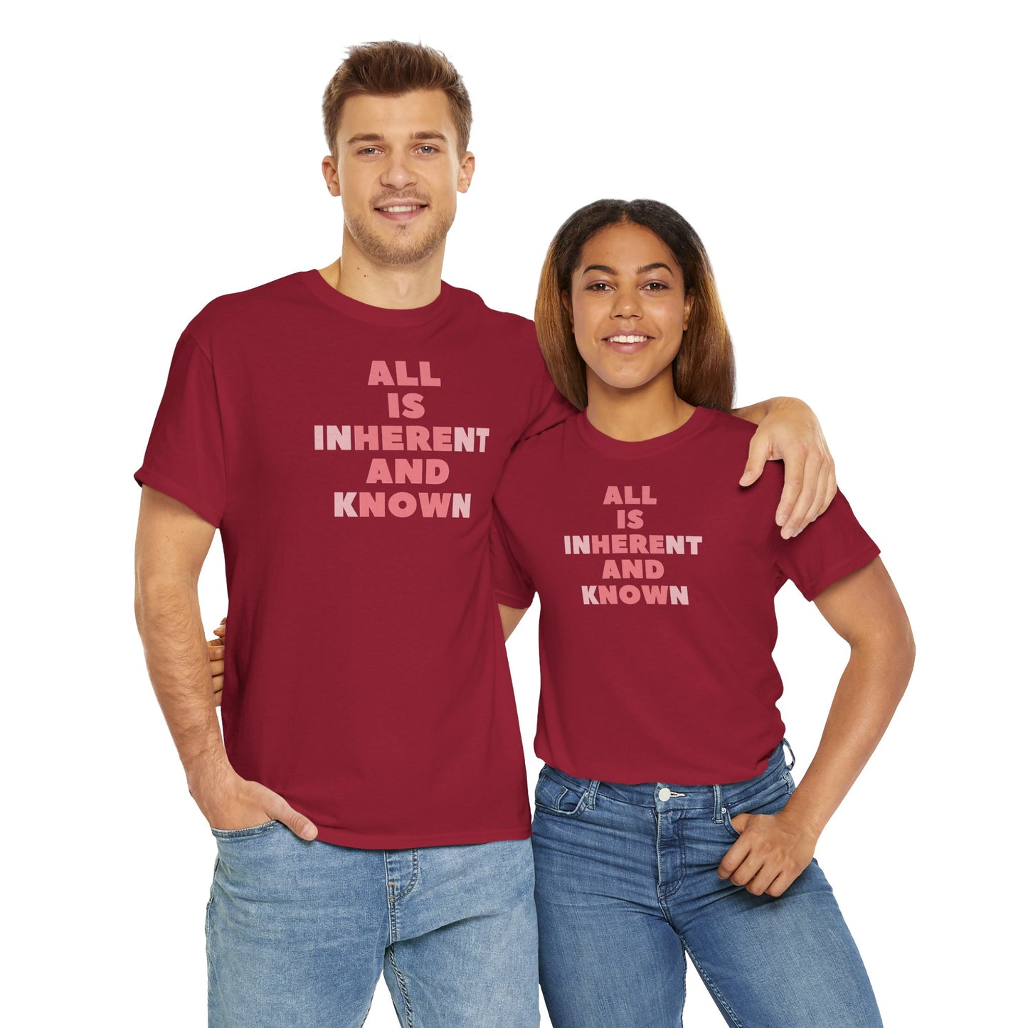 ALL IS INHERENT AND KNOWN Unisex Heavy Cotton Tee