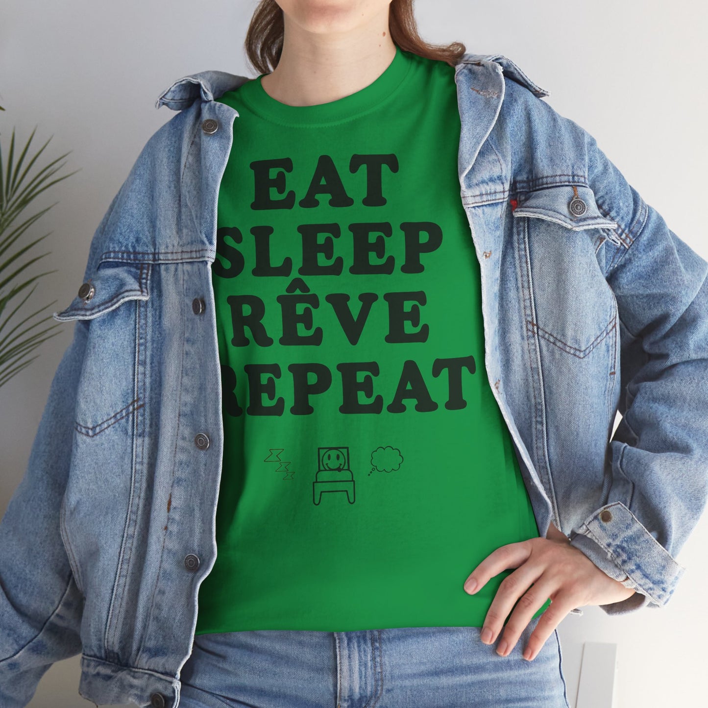 EAT SLEEP RÊVE REPEAT Unisex Heavy Cotton Tee