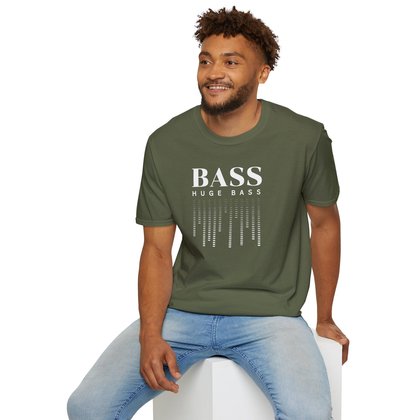 BASS HUGE BASS Unisex Softstyle 100% Cotton T-Shirt