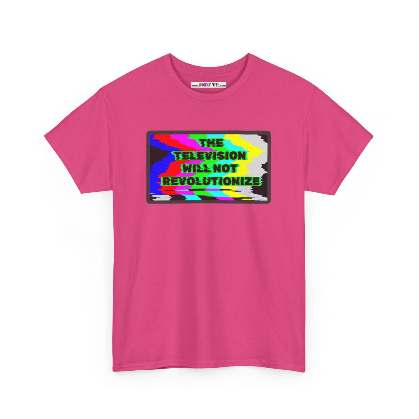 THE TELEVISION WILL NOT REVOLUTIONIZE Unisex Heavy Cotton Tee