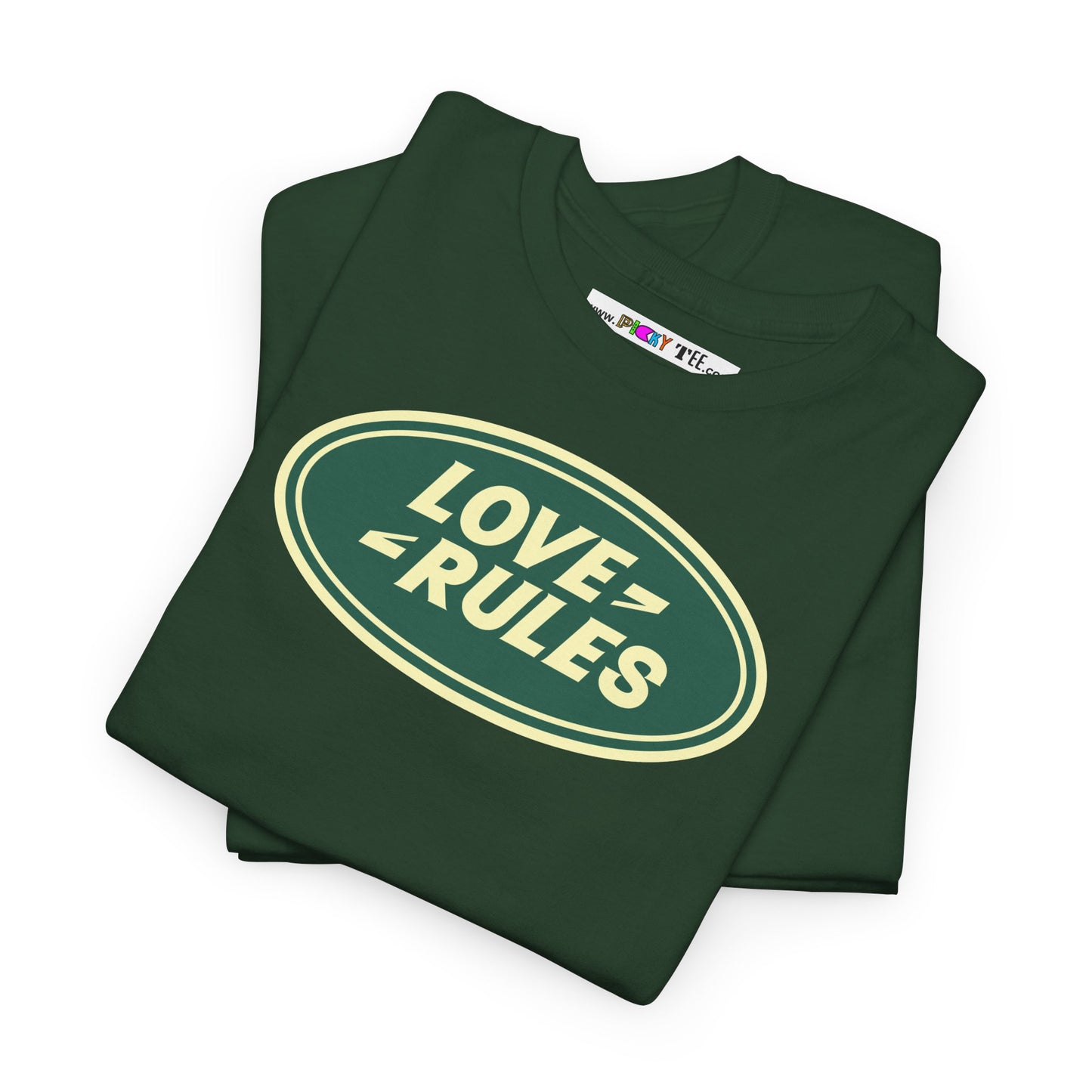 LOVE RULES Unisex Heavy Cotton Tee