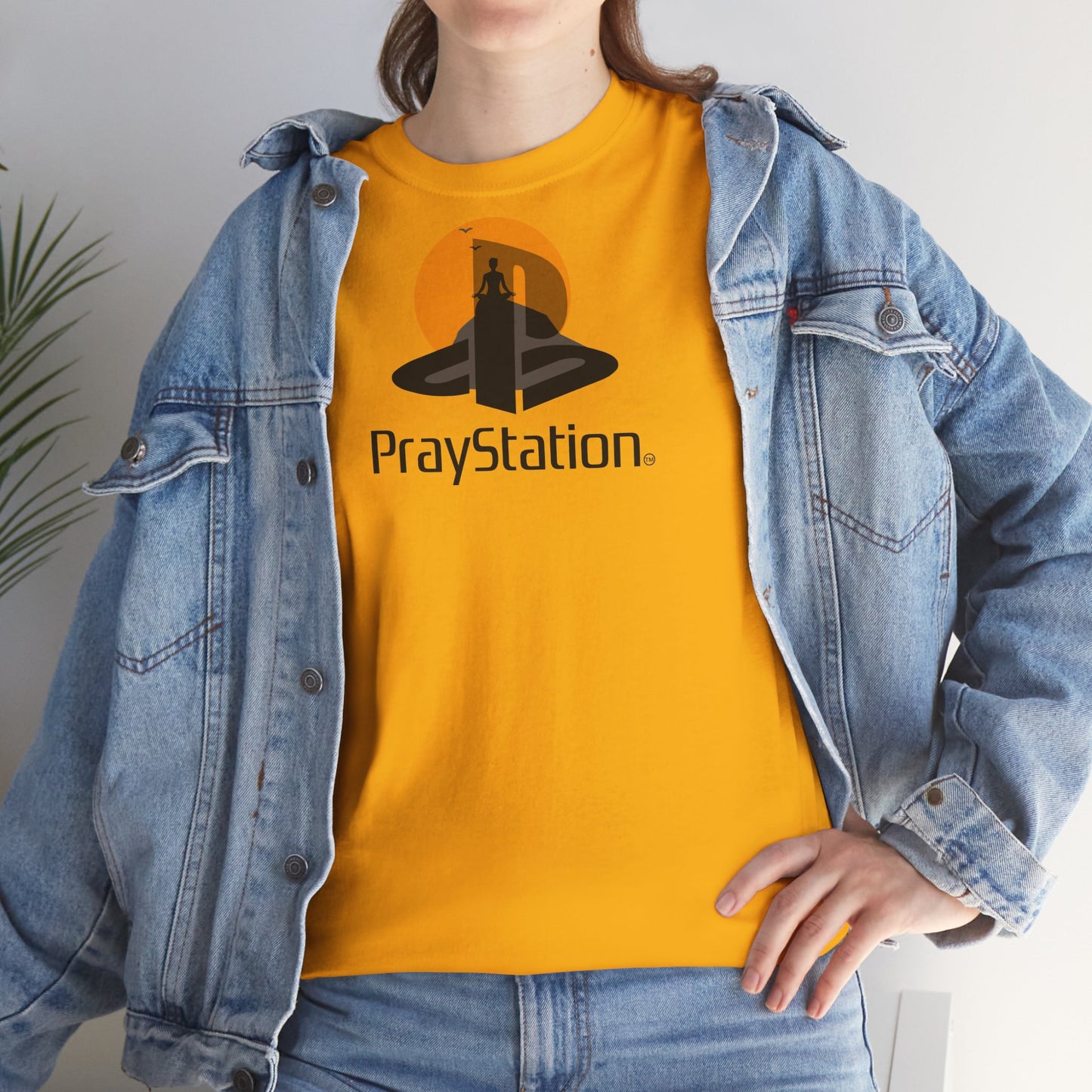 PrayStation Unisex Heavy Cotton Tee