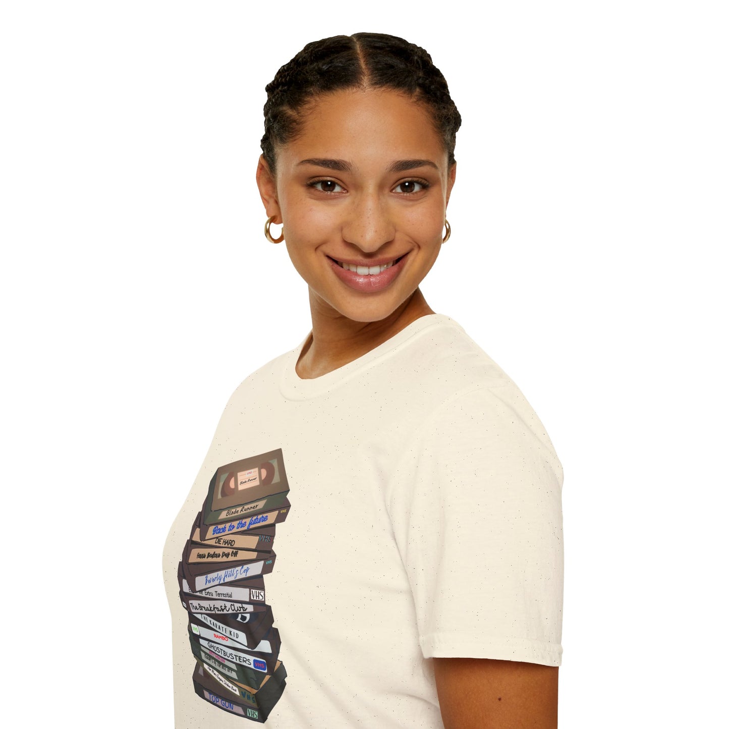 80s VHStack Unisex Softstyle 100% Cotton T-Shirt
