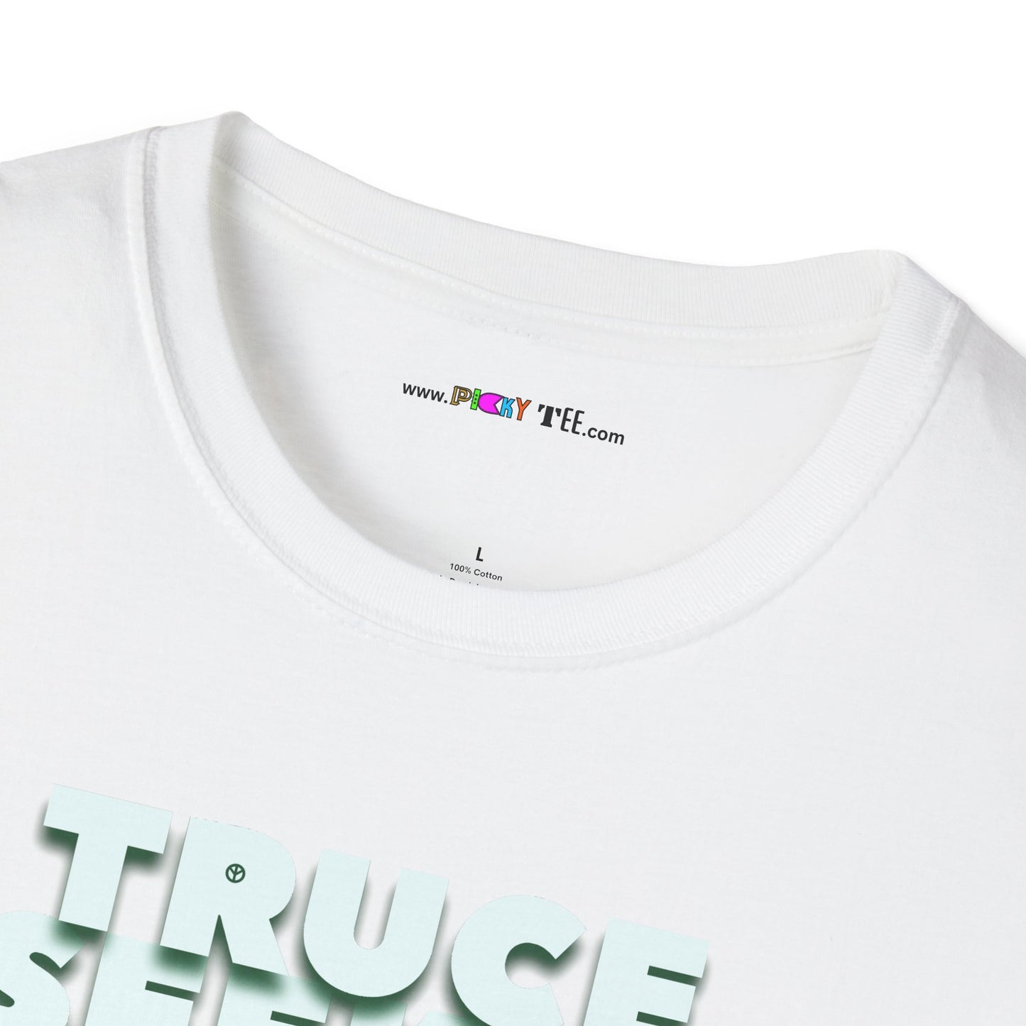 TRUCE SEEKER Unisex Softstyle 100% Cotton T-Shirt
