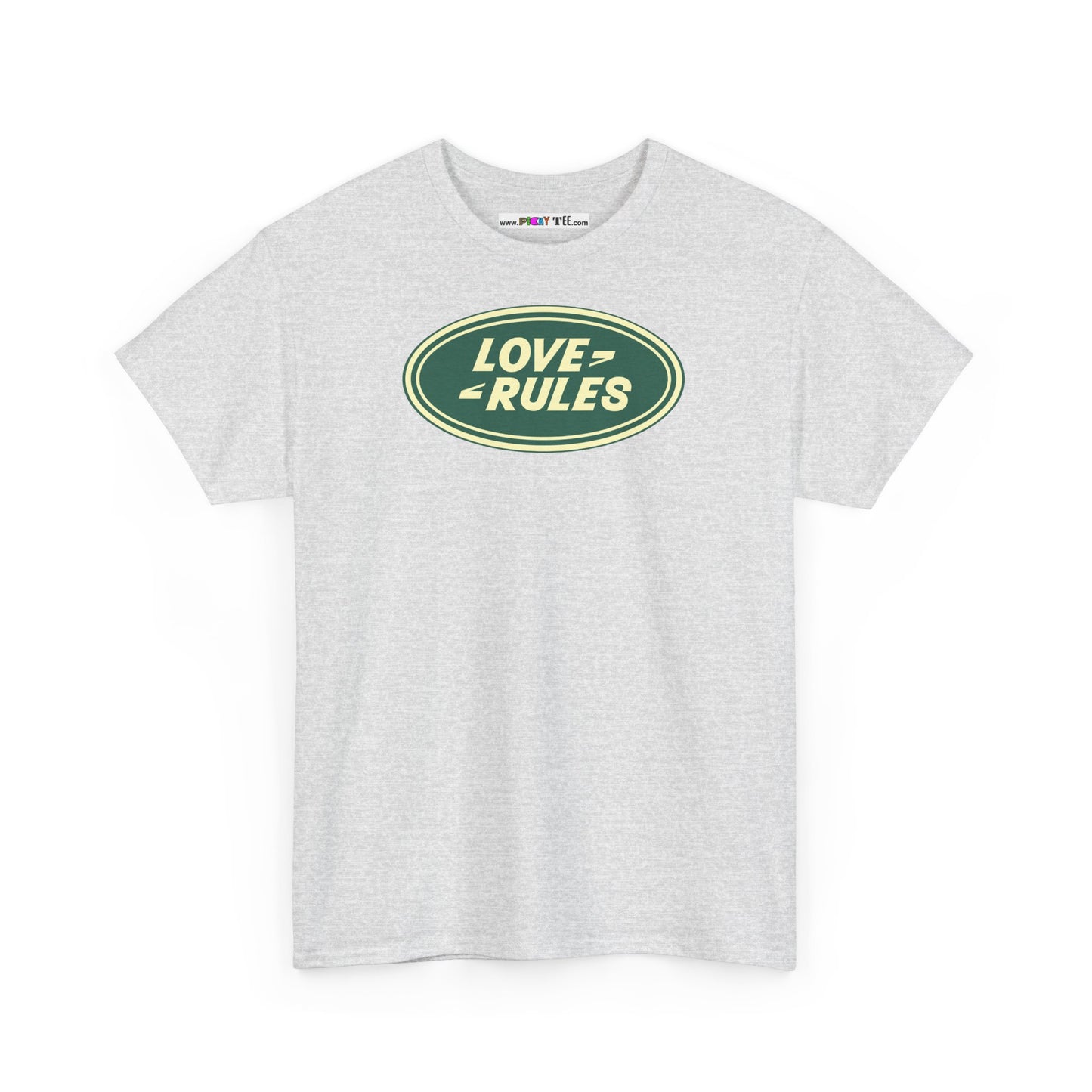 LOVE RULES Unisex Heavy Cotton Tee