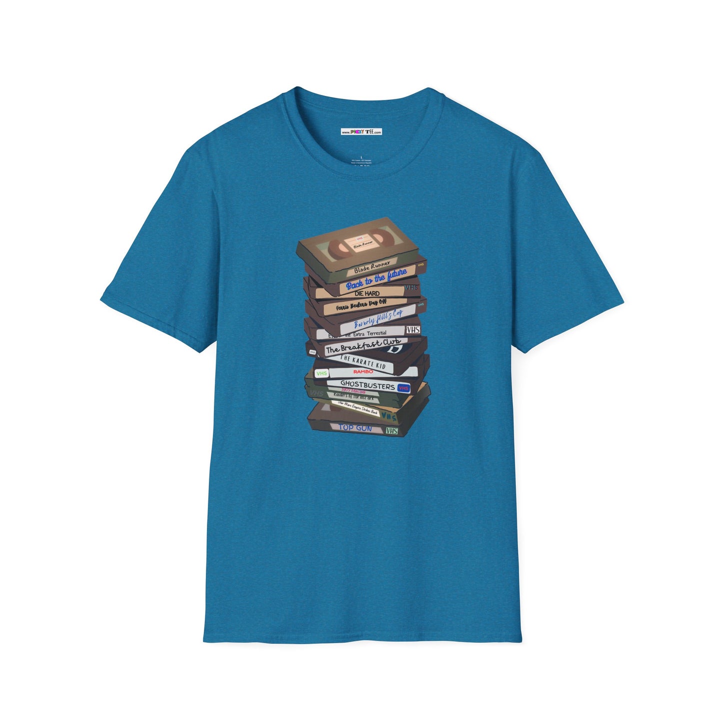 80s VHStack Unisex Softstyle 100% Cotton T-Shirt