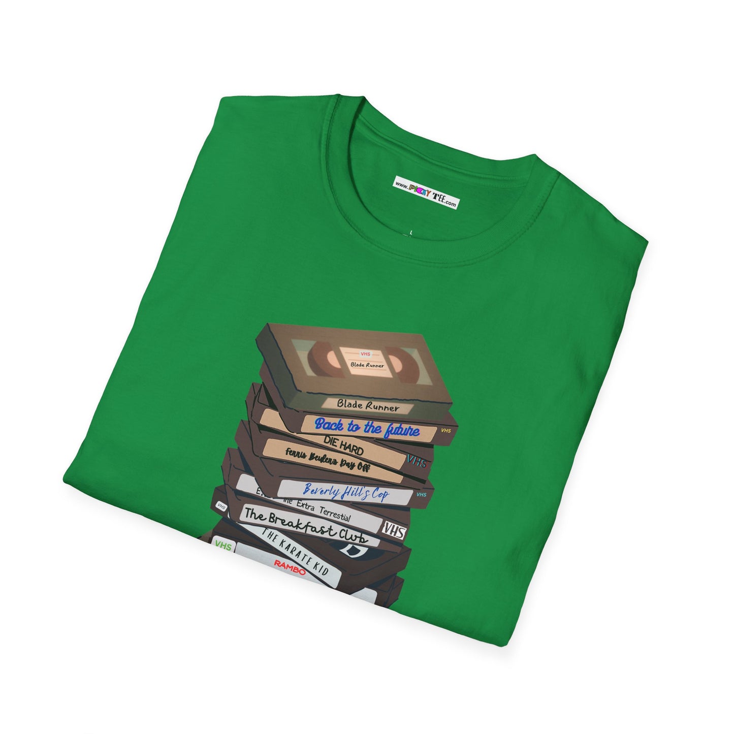 80s VHStack Unisex Softstyle 100% Cotton T-Shirt
