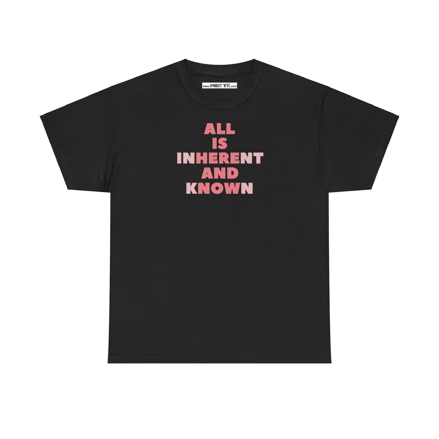 ALL IS INHERENT AND KNOWN Unisex Heavy Cotton Tee