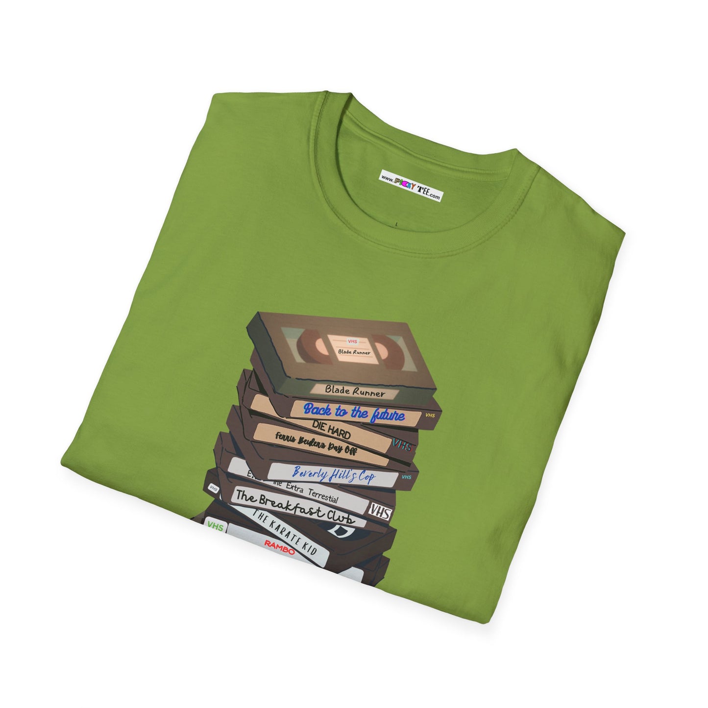 80s VHStack Unisex Softstyle 100% Cotton T-Shirt