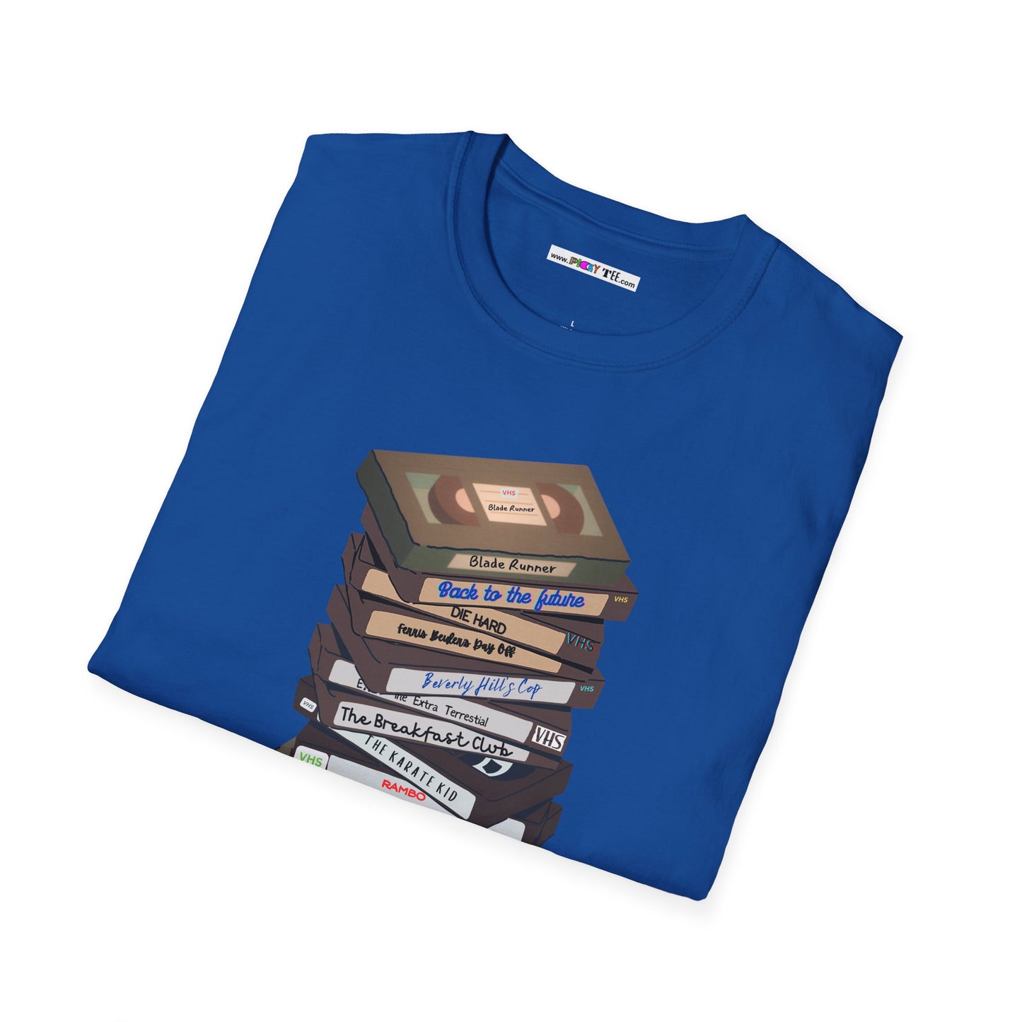 80s VHStack Unisex Softstyle 100% Cotton T-Shirt