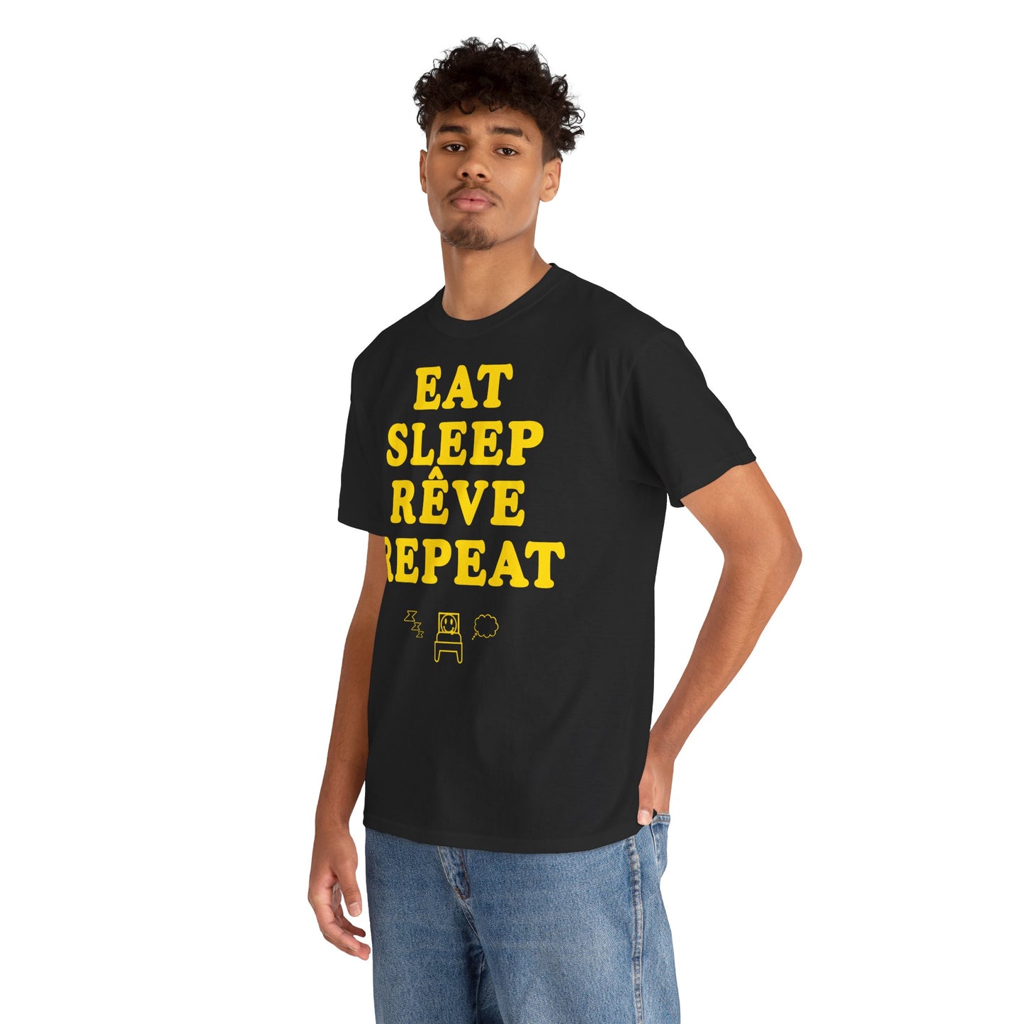 EAT SLEEP RÊVE REPEAT Unisex Heavy Cotton Tee