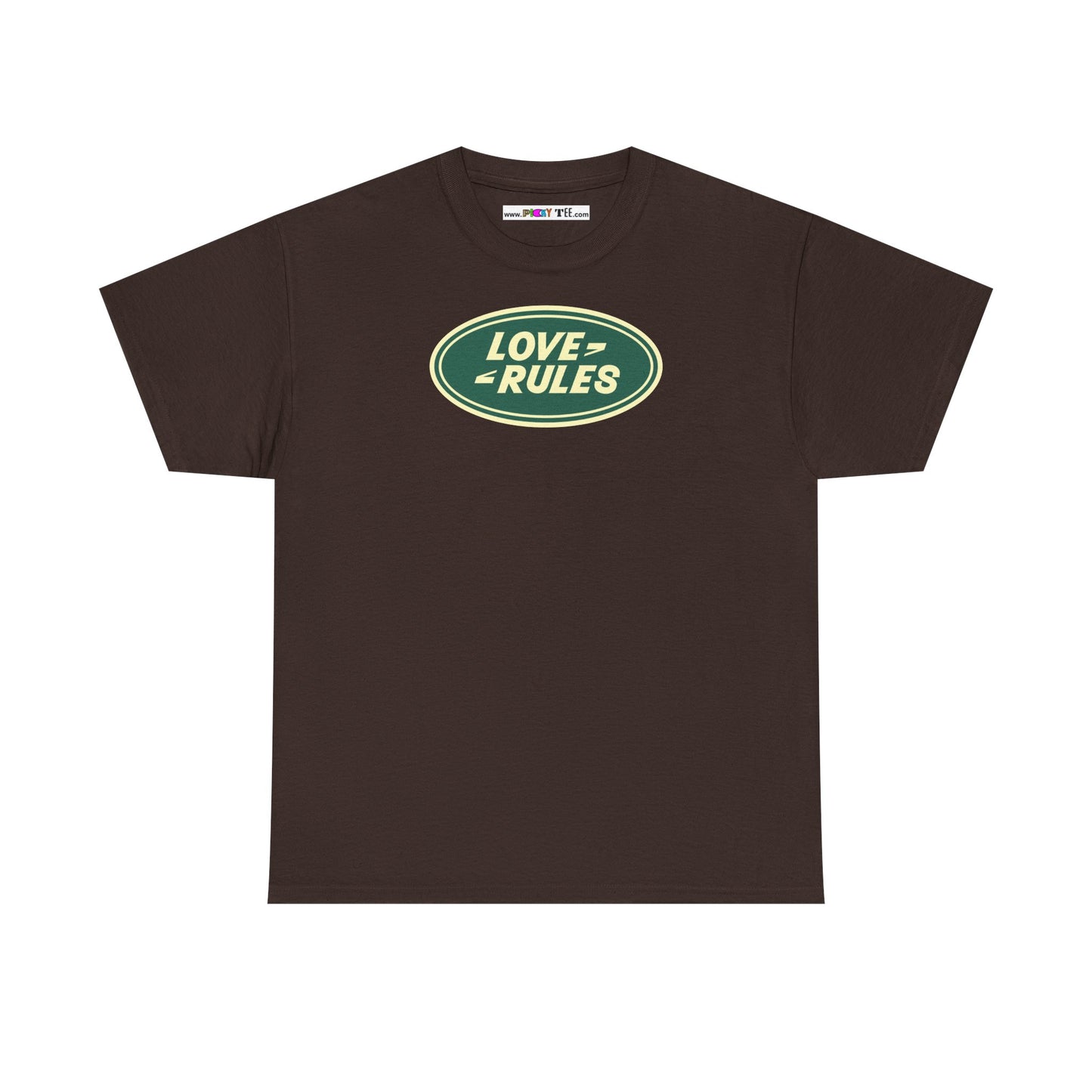 LOVE RULES Unisex Heavy Cotton Tee