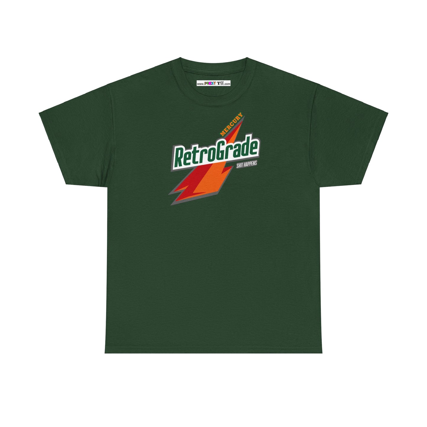 MERCURY RETROGRADE, SHIT HAPPENS Unisex Heavy Cotton Tee