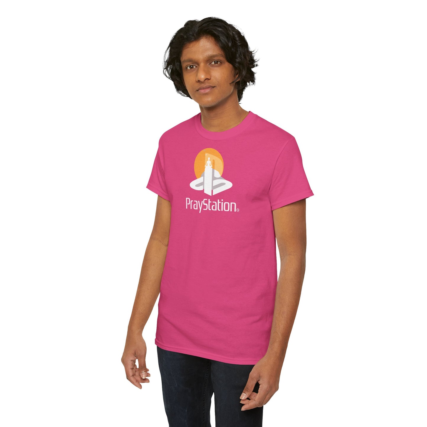 PrayStation Unisex Heavy Cotton Tee