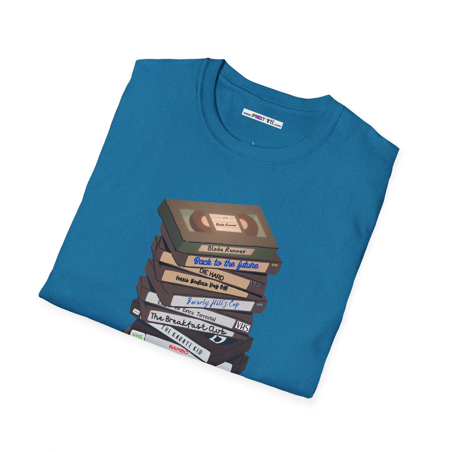 80s VHStack Unisex Softstyle 100% Cotton T-Shirt