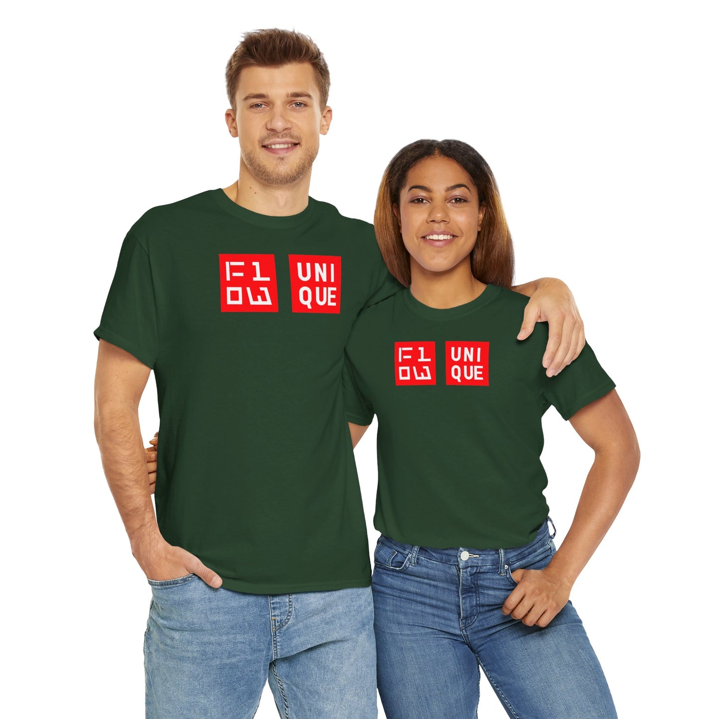 FLOW UNIQUE Unisex Heavy Cotton Tee