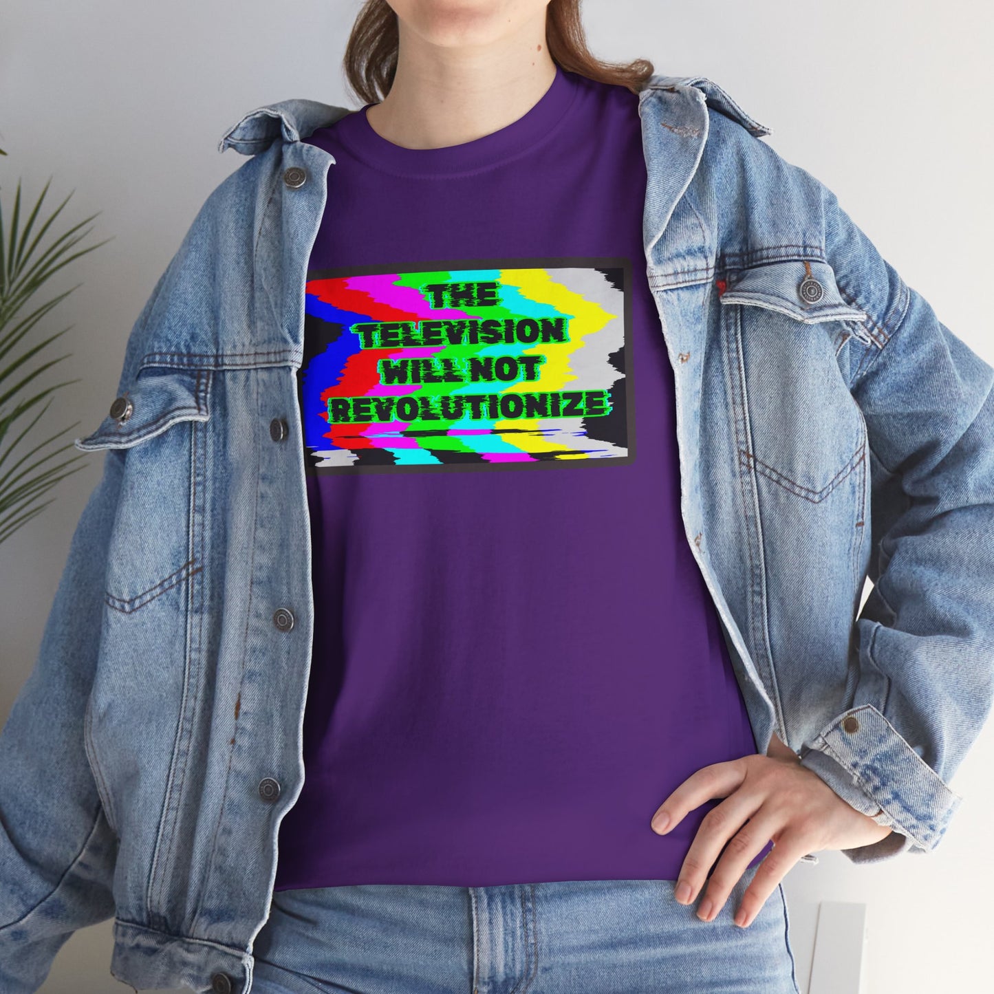 THE TELEVISION WILL NOT REVOLUTIONIZE Unisex Heavy Cotton Tee