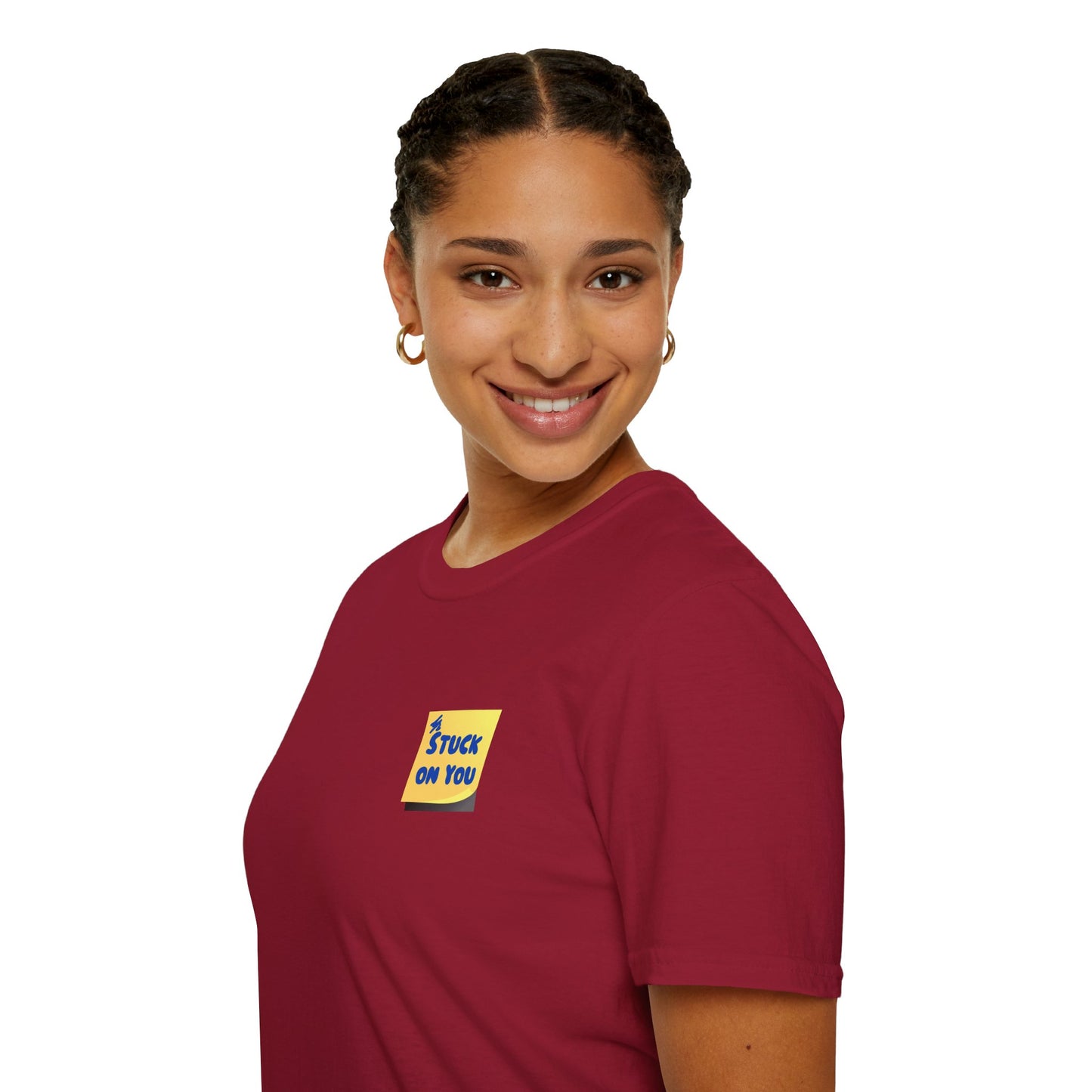 STUCK ON YOU Unisex Softstyle 100% Cotton T-Shirt