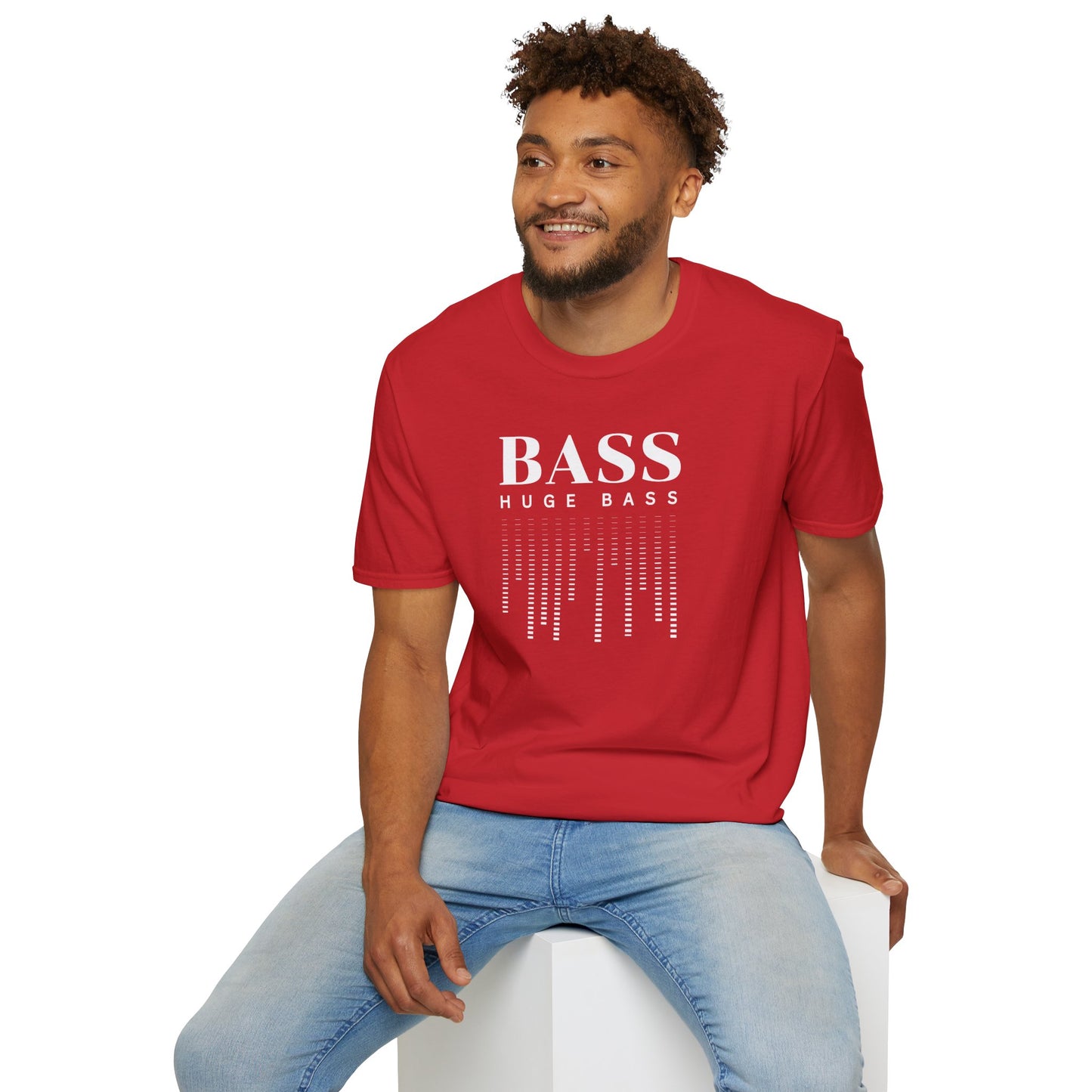 BASS HUGE BASS Unisex Softstyle 100% Cotton T-Shirt