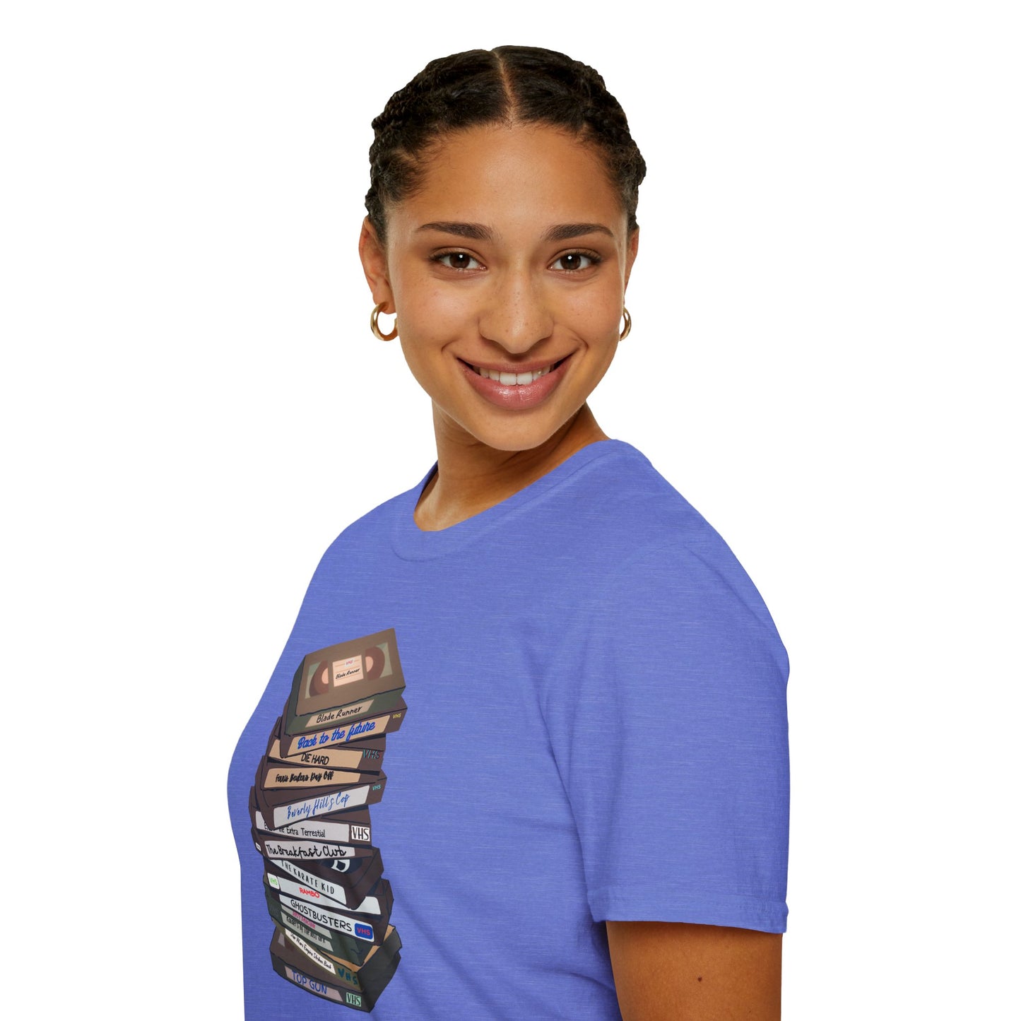 80s VHStack Unisex Softstyle 100% Cotton T-Shirt