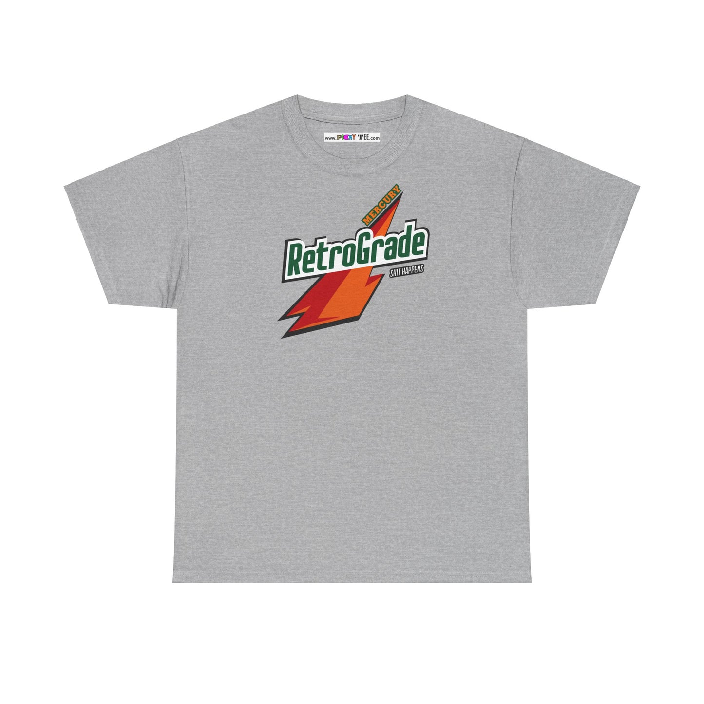 MERCURY RETROGRADE, SHIT HAPPENS Unisex Heavy Cotton Tee