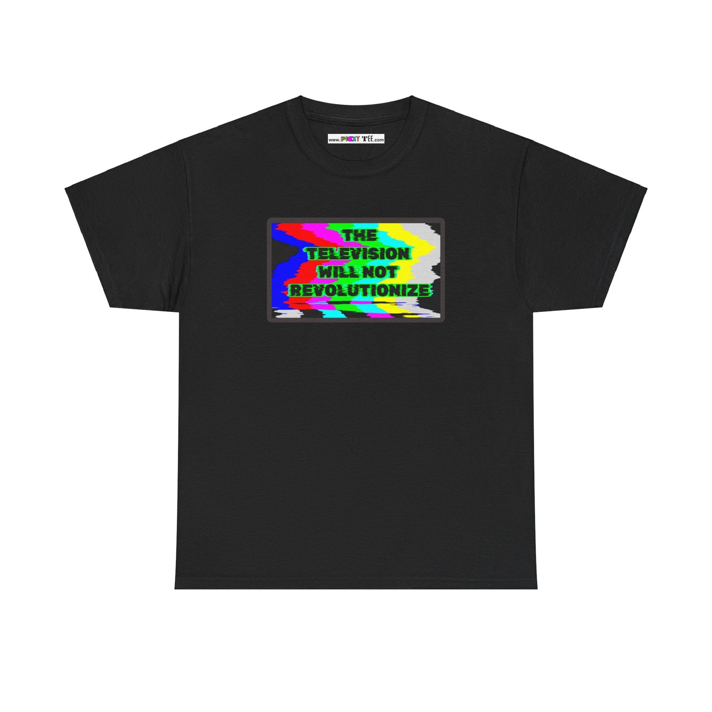 THE TELEVISION WILL NOT REVOLUTIONIZE Unisex Heavy Cotton Tee