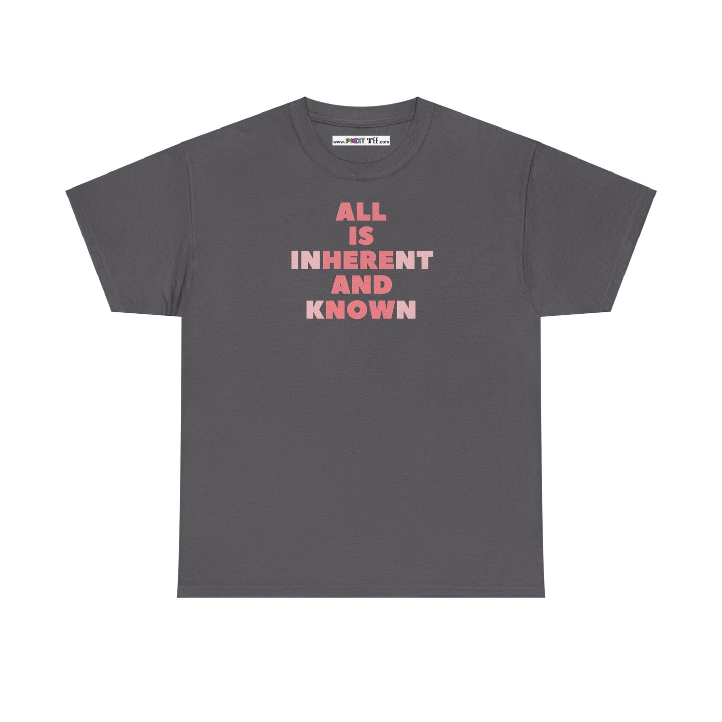 ALL IS INHERENT AND KNOWN Unisex Heavy Cotton Tee