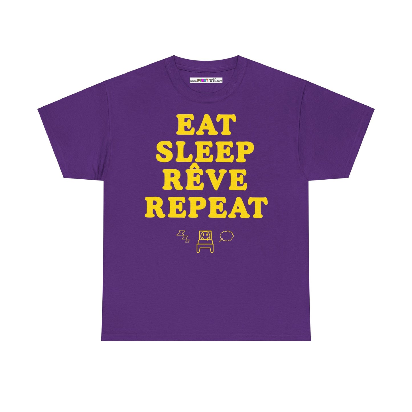 EAT SLEEP RÊVE REPEAT Unisex Heavy Cotton Tee