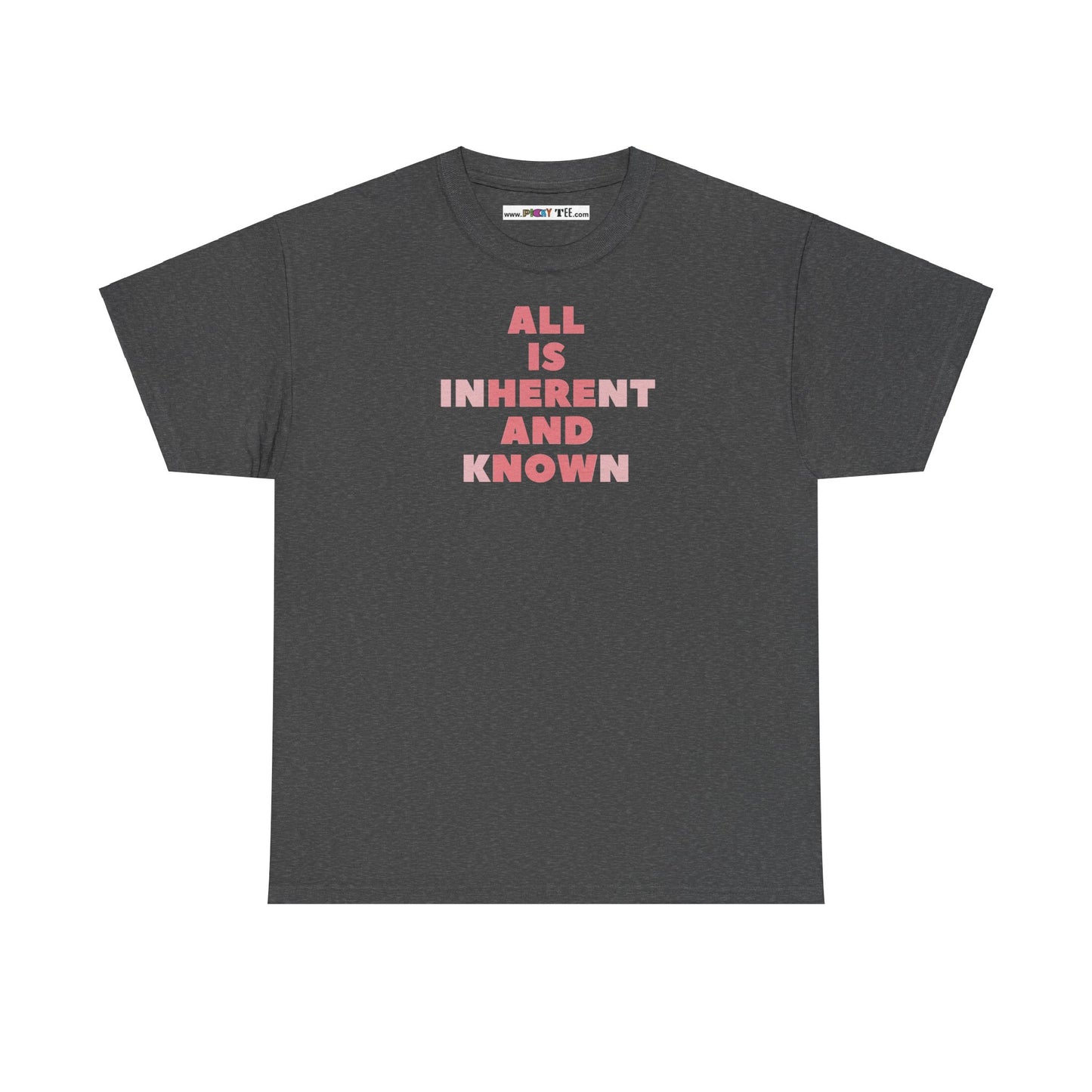 ALL IS INHERENT AND KNOWN Unisex Heavy Cotton Tee