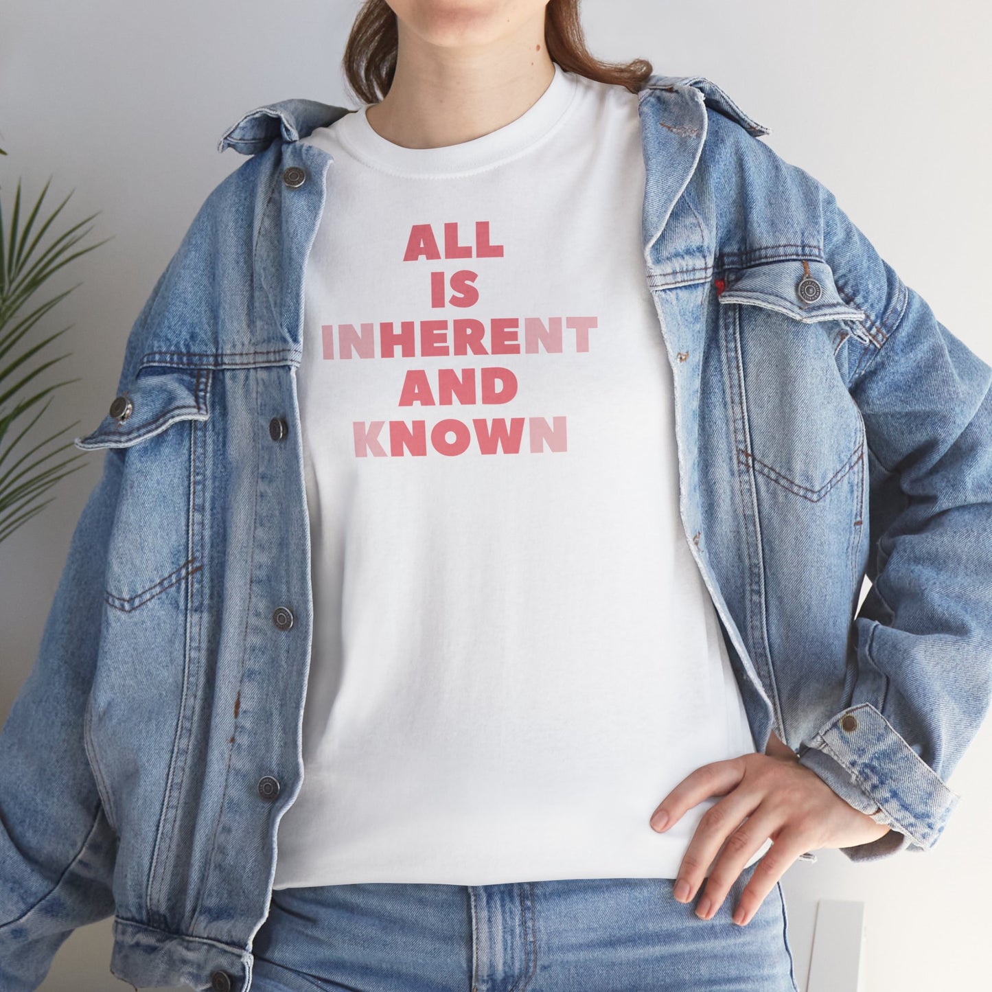 ALL IS INHERENT AND KNOWN Unisex Heavy Cotton Tee