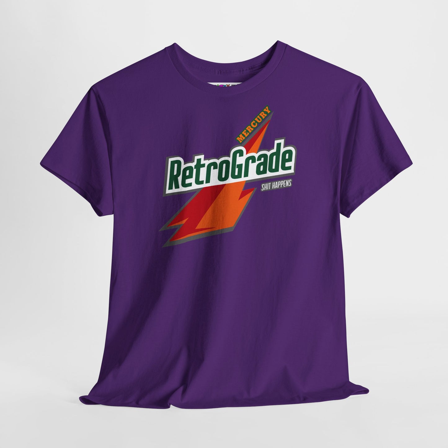 MERCURY RETROGRADE, SHIT HAPPENS Unisex Heavy Cotton Tee