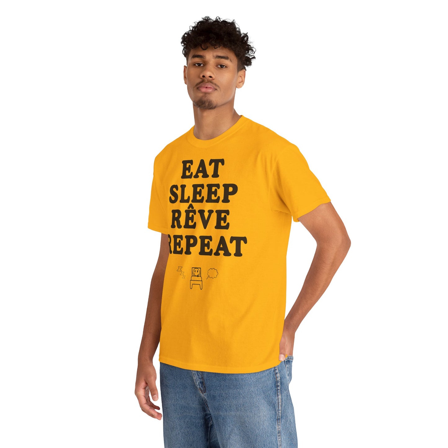EAT SLEEP RÊVE REPEAT Unisex Heavy Cotton Tee